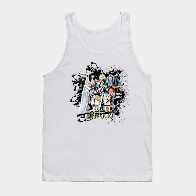 Beetle juice artwork Tank Top by SAN ART STUDIO 